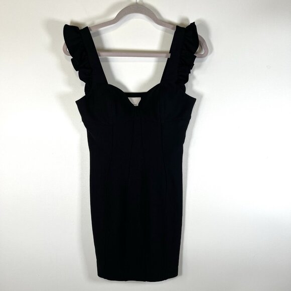 Cinq a Sept Jolie Mathis Mini Dress in Black Womens Size 2‎ Designer Feminine - Picture 1 of 11